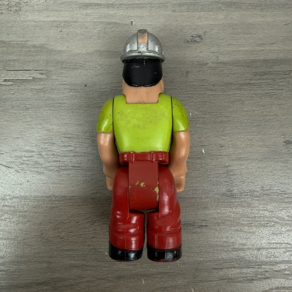 Vtg Fisher Price Lot Of 3 Husky Helpers Play Action Figures Cowboy Construction - Picture 8 of 8